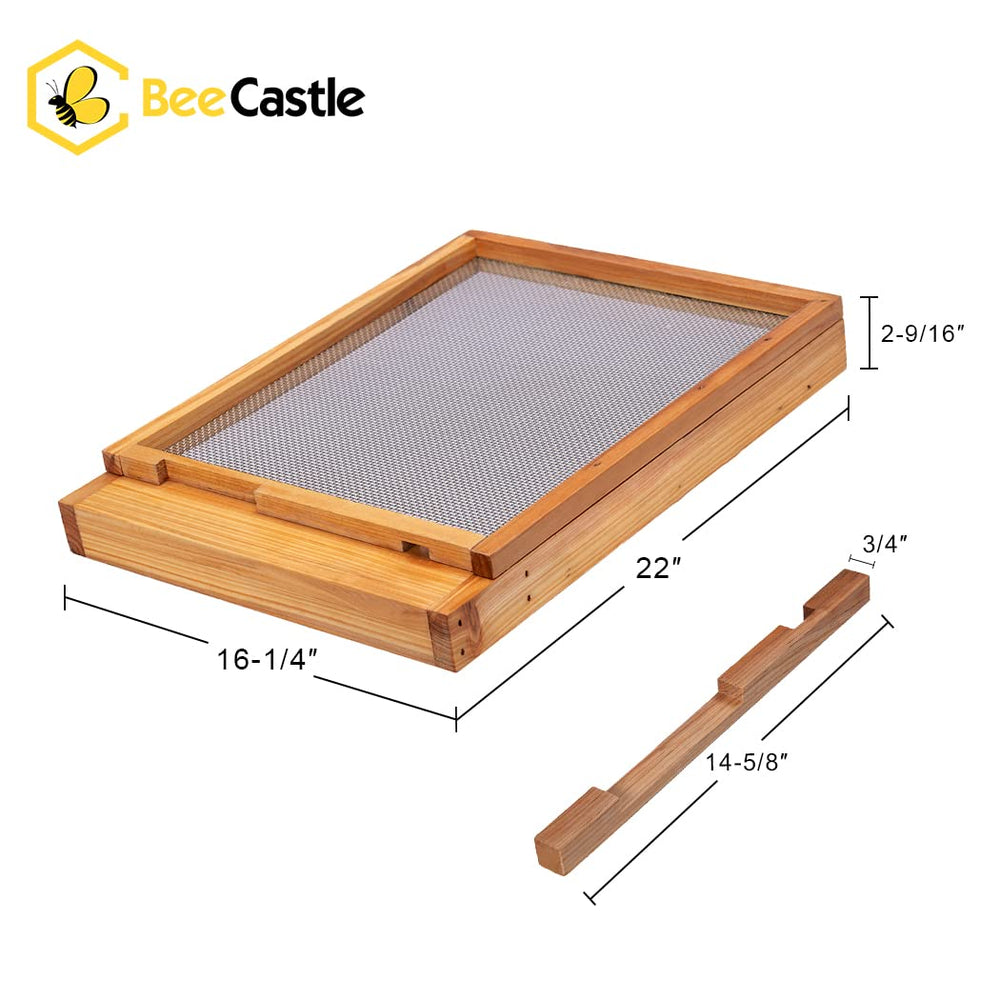 BeeCastle close-up of beeswax-dipped wood showing weather protection benefit
