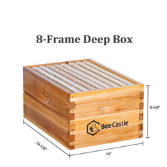 BeeCastle metal top and inner cover displayed for secure protection and ventilation