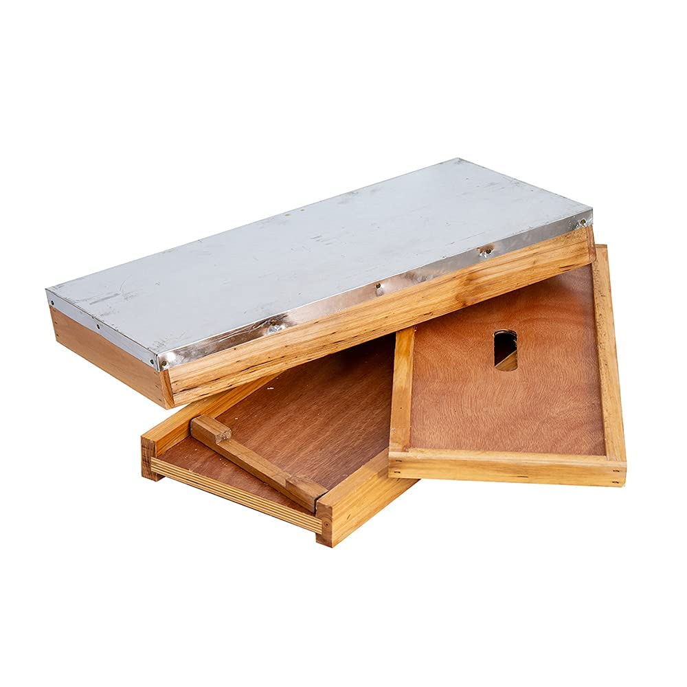 BeeCastle nuc box on garden stand lifestyle scene for easy transport and placement