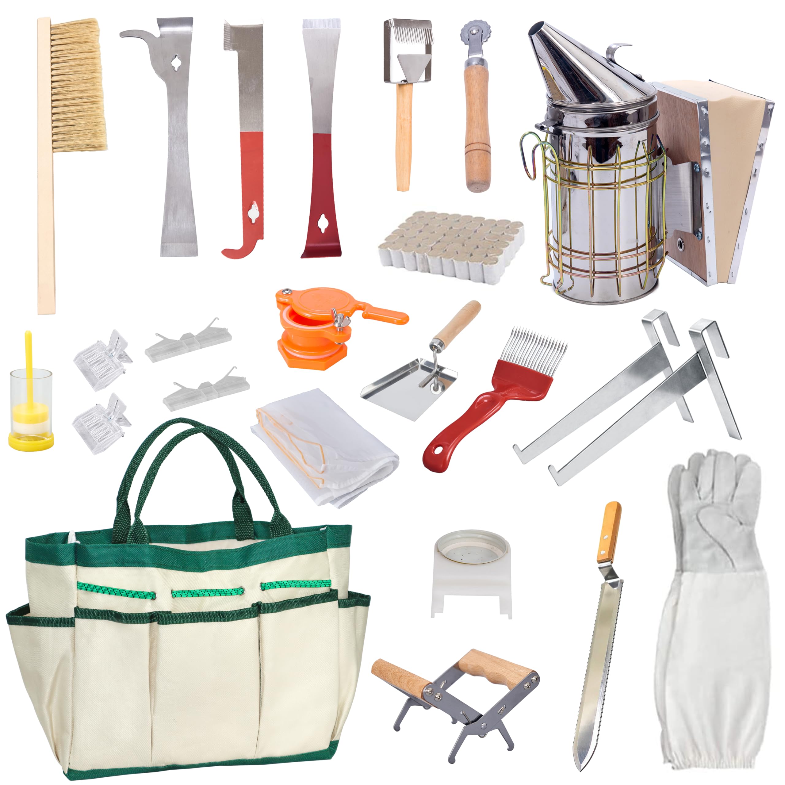 BeeCastle beekeeping jacket, pants and leather gloves for beginner protection