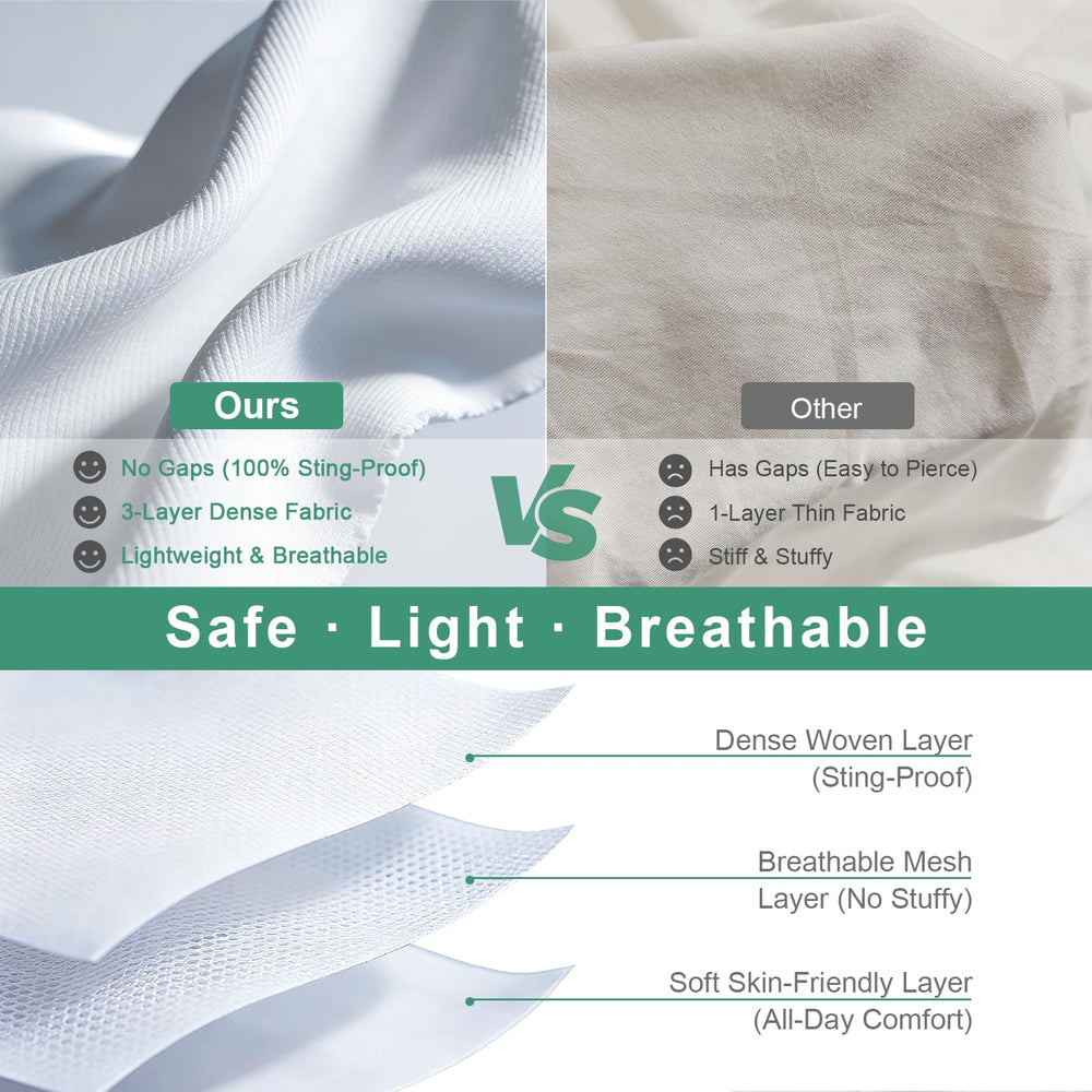 BEEKINGDOM breathable fabric texture showing ventilation and comfort