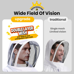 BEEKINGDOM detachable veil close-up highlighting clear panoramic visibility