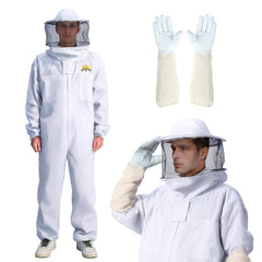 BEEKINGDOM front view suit showing full coverage and secure closures for safety