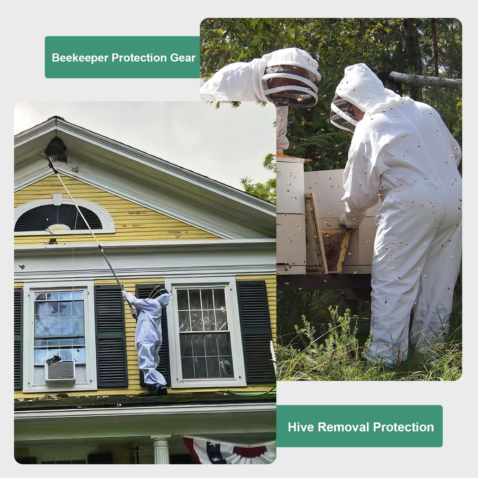 BEEKINGDOM packed folded suit showing compact storage and convenience