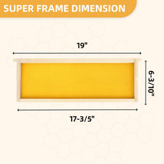 BEEKNOWS frame installed in Langstroth super improving inspection ease