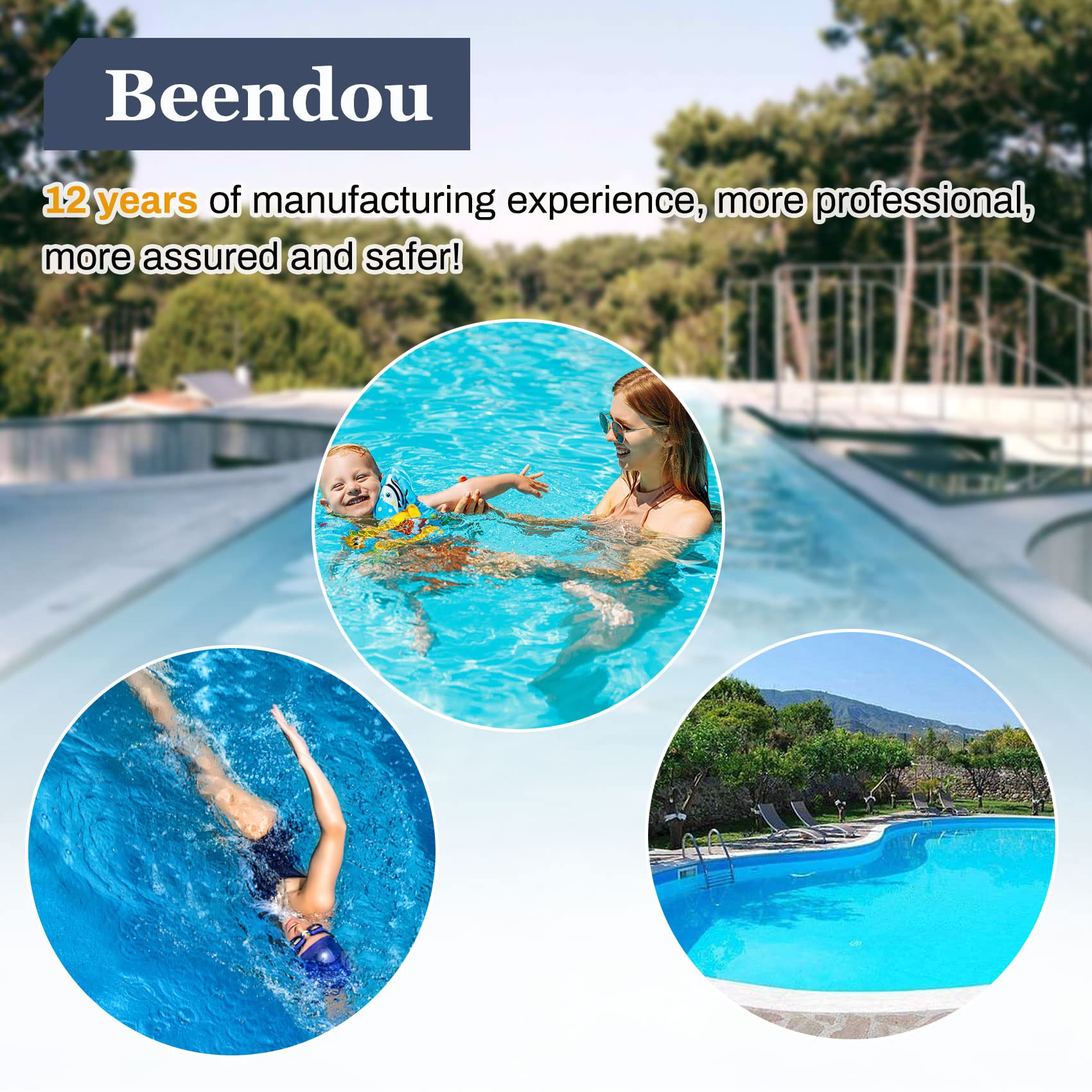 Beendou filter in hot tub scene showing clearer water and relaxation benefit