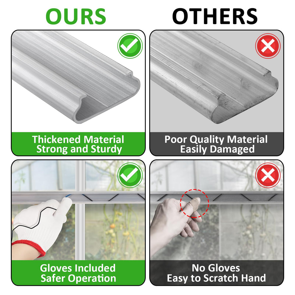 Beeplove nylon gloves included to protect hands during channel installation