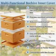 Top view of BeeQuestify center feeding hole compatible with feeders and bee escape