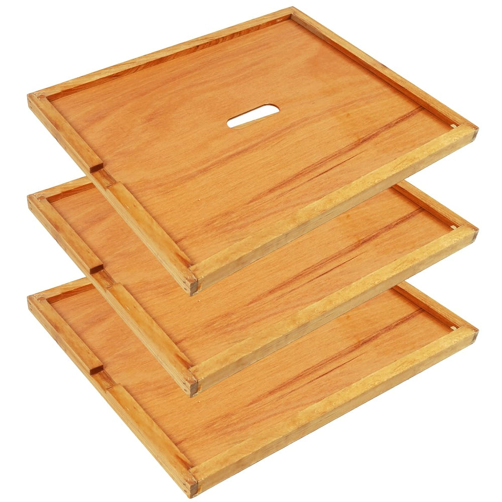 BeeQuestify front view of inner cover showing fit and beeswax coating for improved protection