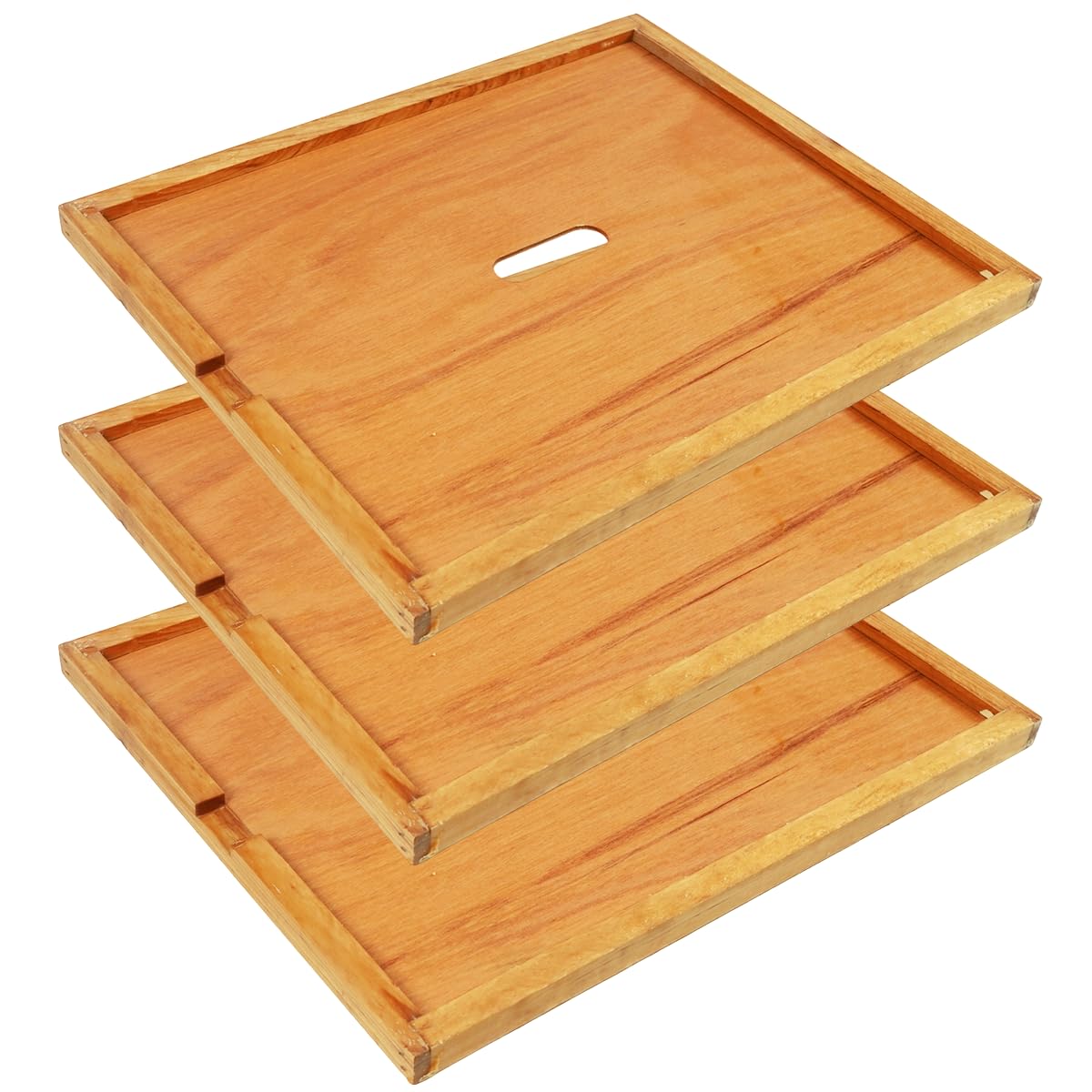 BeeQuestify front view of inner cover showing fit and beeswax coating for improved protection