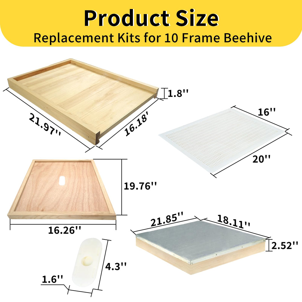 BeeQuestify inner cover and plastic queen excluder detail for easier hive management