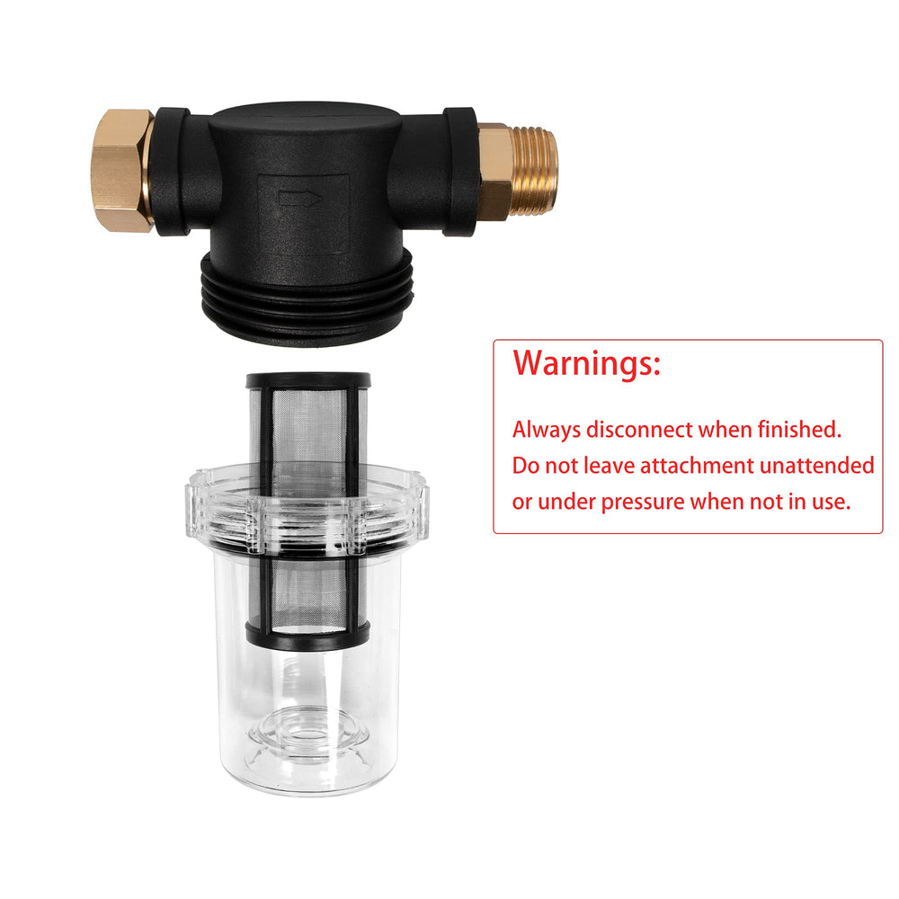 BEETRO filter used during a car wash scene, protects equipment and keeps spray consistent