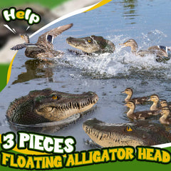 Beeveer decoy floating in pool demonstrating easy placement and waterfowl deterrence