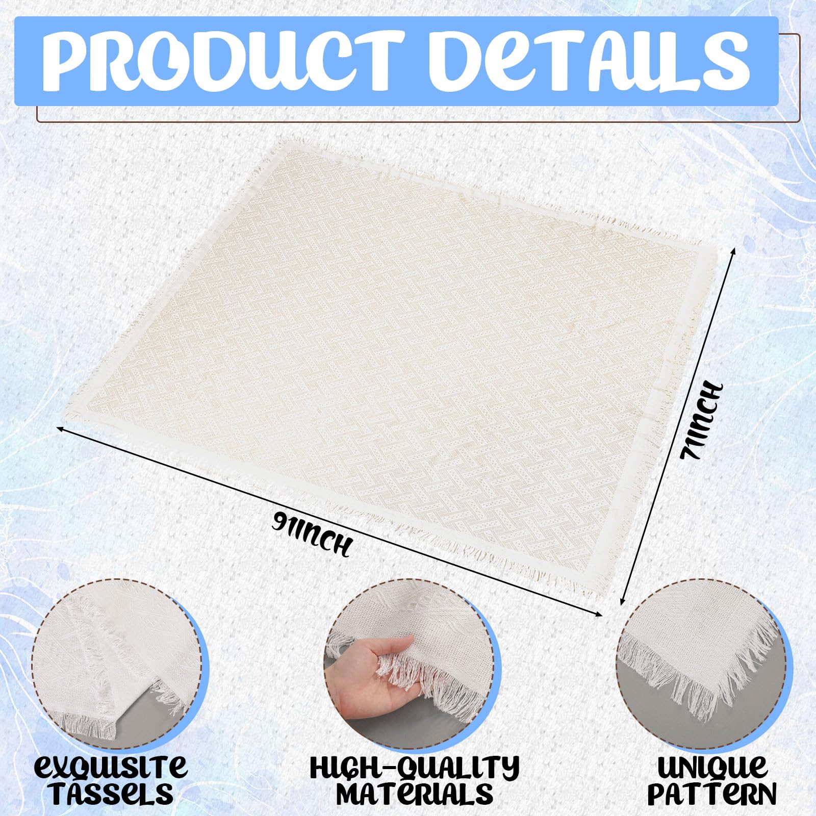 Beeveer woven napkins stacked neatly, convenient reusable table linens