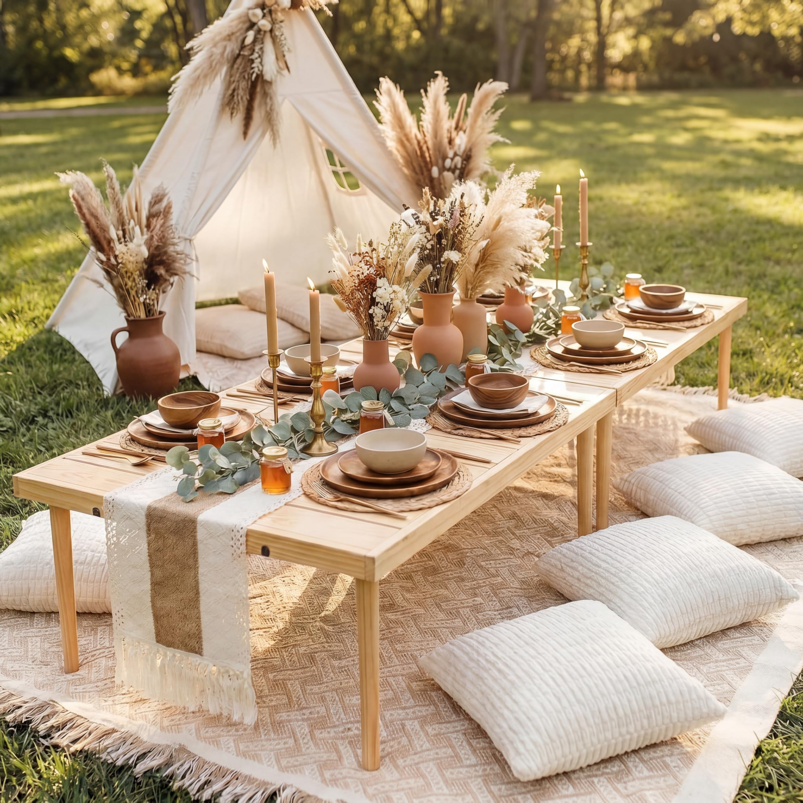 Beeveer picnic in use with people showing spacious seating and social comfort