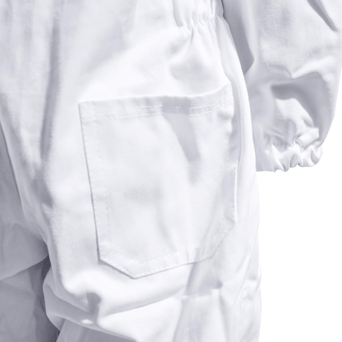 BEEXTM cotton fabric weave and seams showing durable comfortable texture