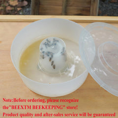 BEEXTM close-up of clear lid revealing syrup level for quick checks