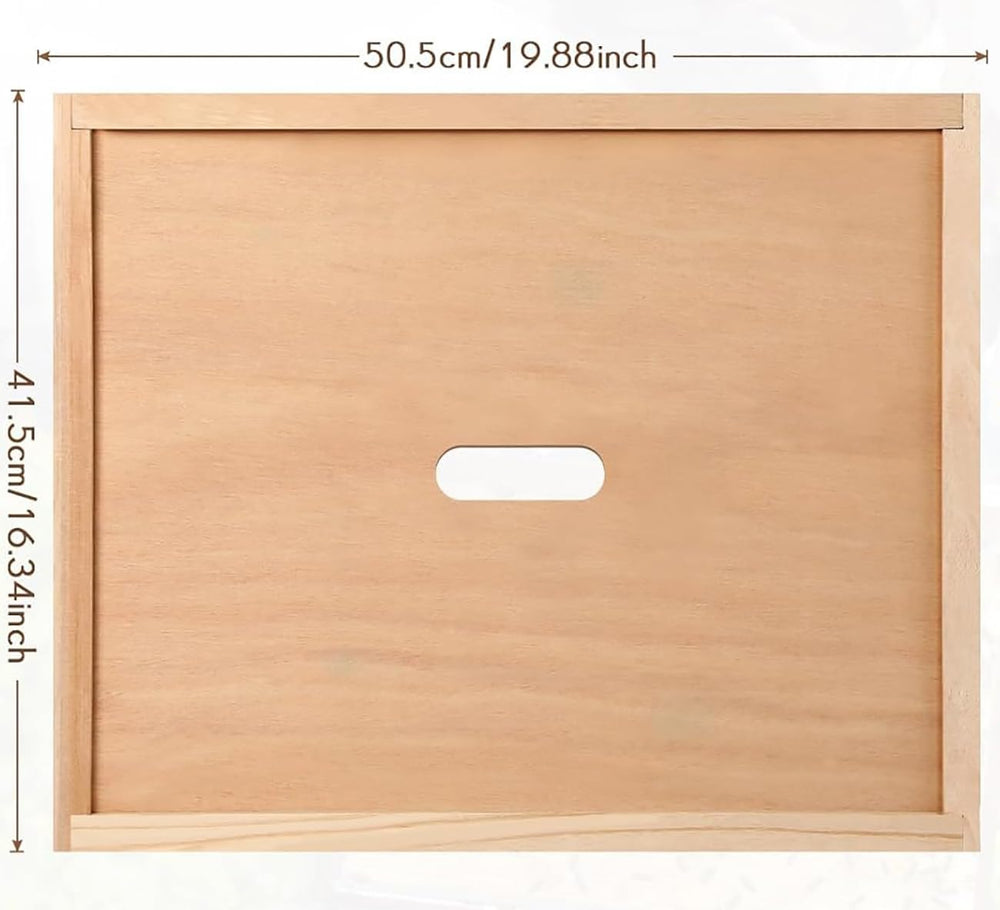 BEEXTM inner cover next to ruler demonstrating correct 19.9 by 16.3 inch size