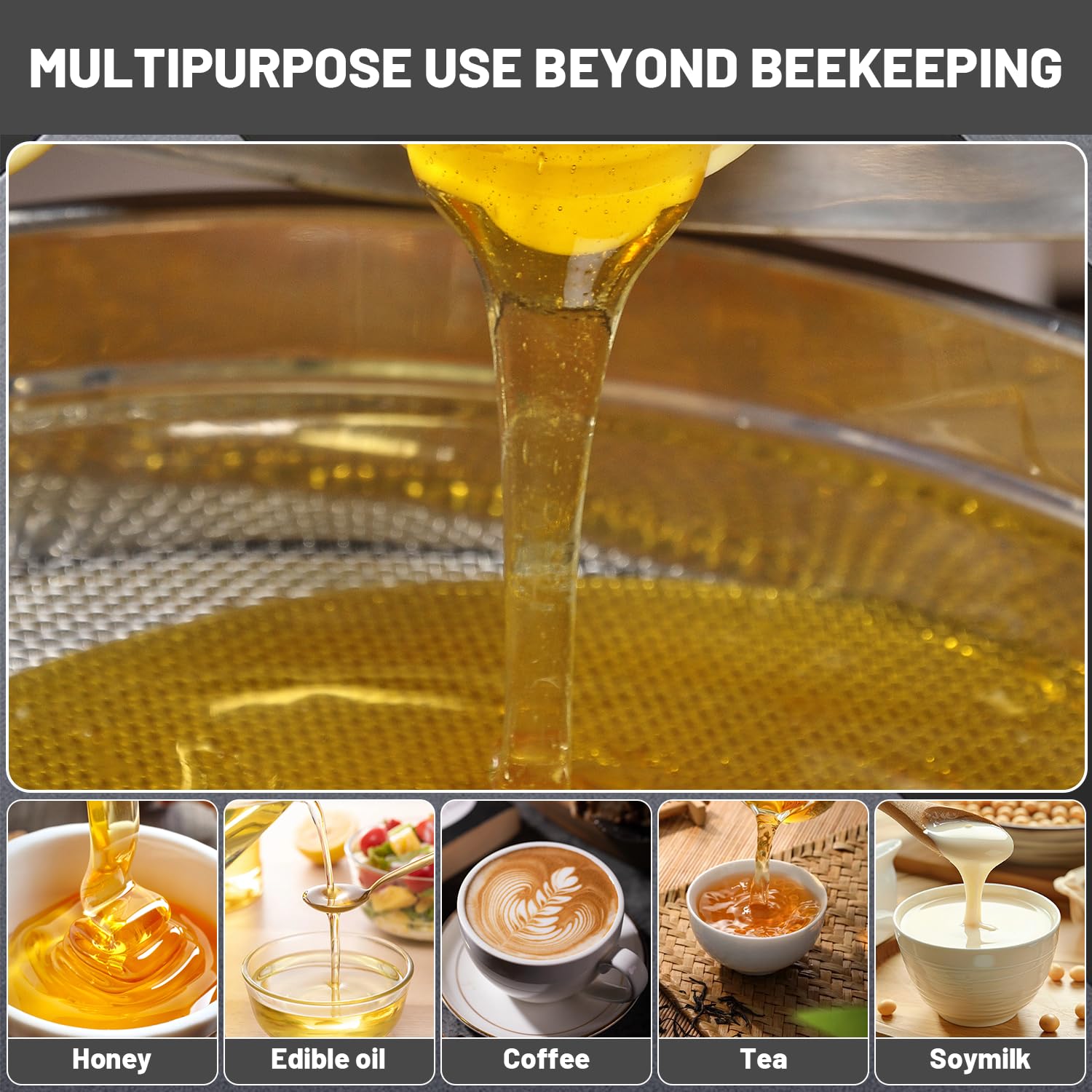 BEEXTM lifestyle shot in kitchen and apiary showing versatile, practical use