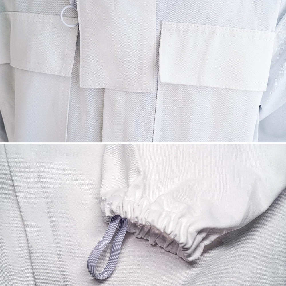 BEEXTM close-up of veil mesh and zipper highlighting clear vision and protective detail