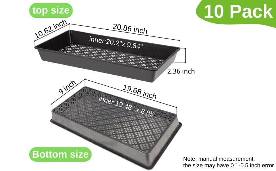 BeGrit trays stacked to save space and simplify transport in nurseries or home grows