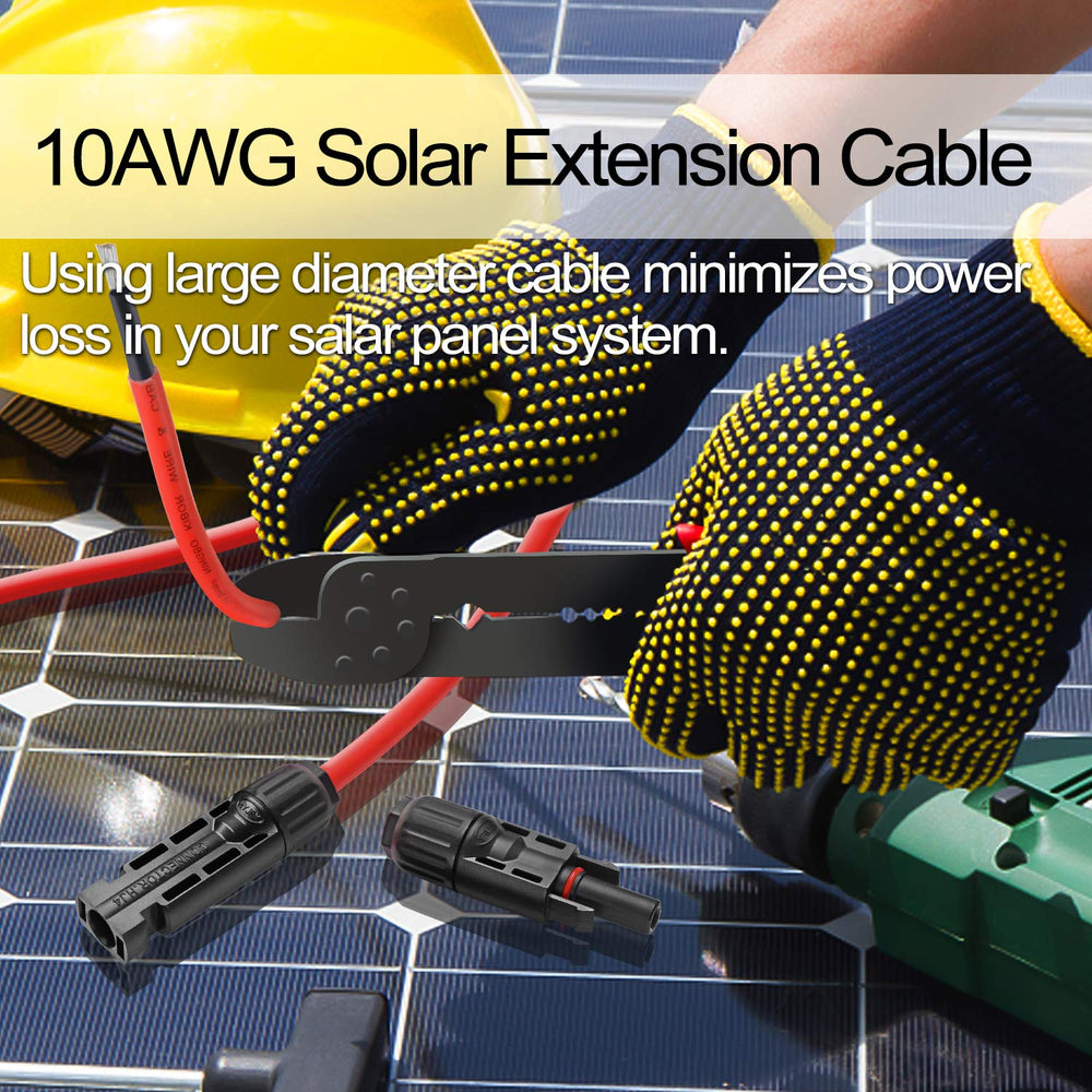 BeideLt labelled cable ends showing polarity markings for safer wiring