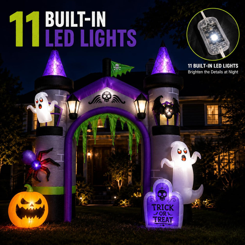 Beinhome ghost and lanterns detail highlighting spooky accents and visibility
