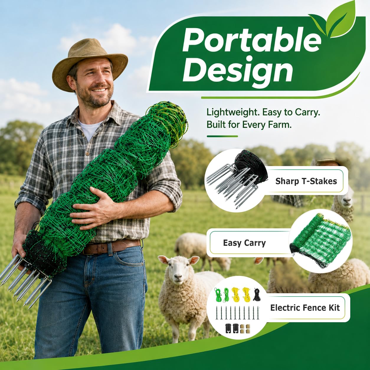 BEIYI double-spike stake being driven into soil showing strong anchoring benefit
