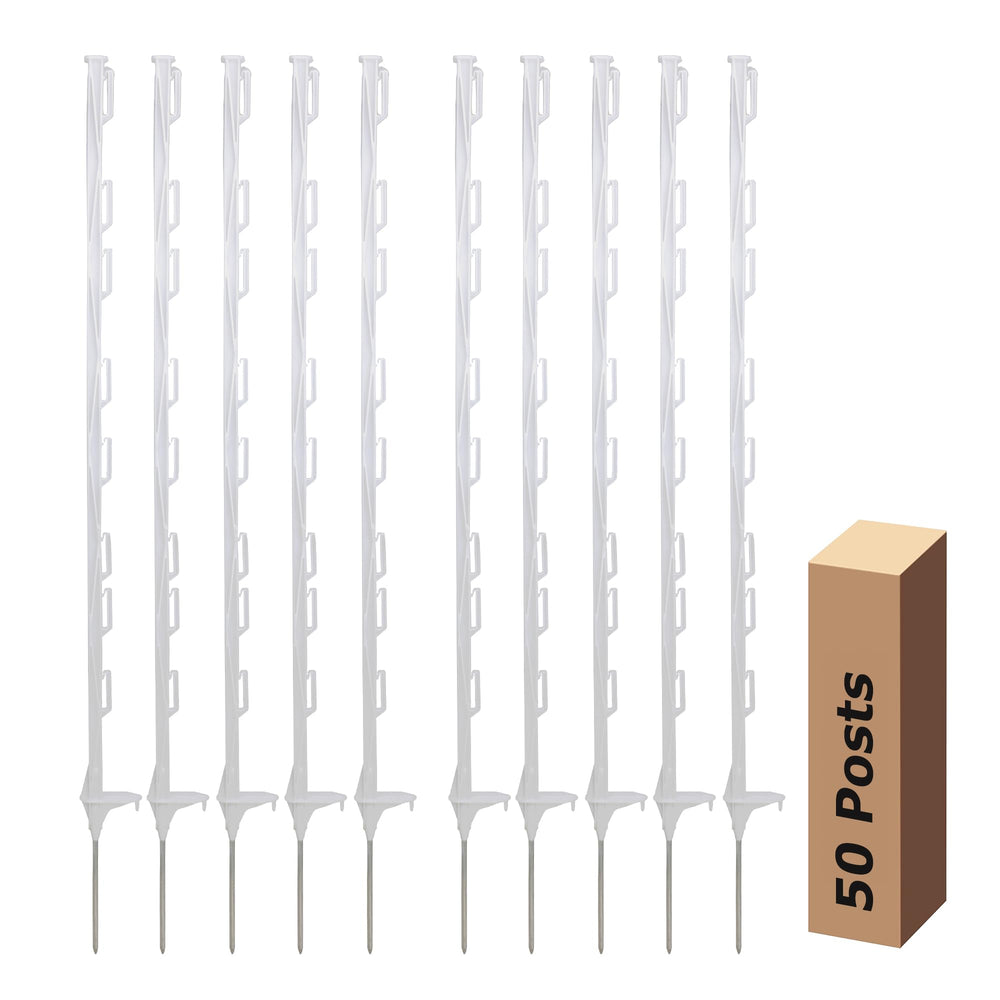 BEIYI front view of 50-pack posts showing neat packaging and quantity benefit
