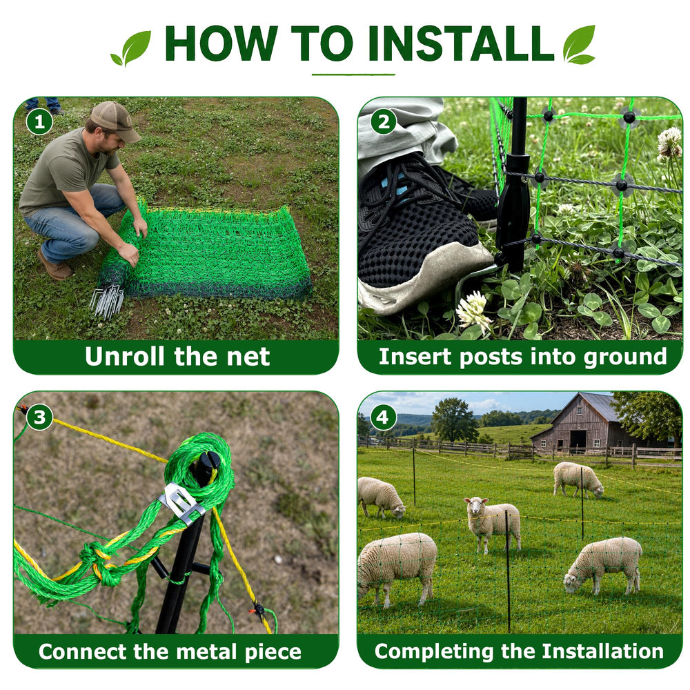 BEIYI portable net in use containing goats showing flexible temporary containment