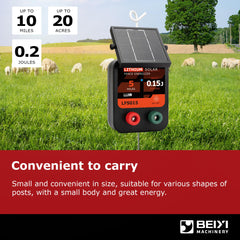 BEIYI unit mounted on a steel rod demonstrating quick secure installation