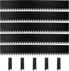 Belinova front view of five 40 inch steel strips showing pack length and finish benefits