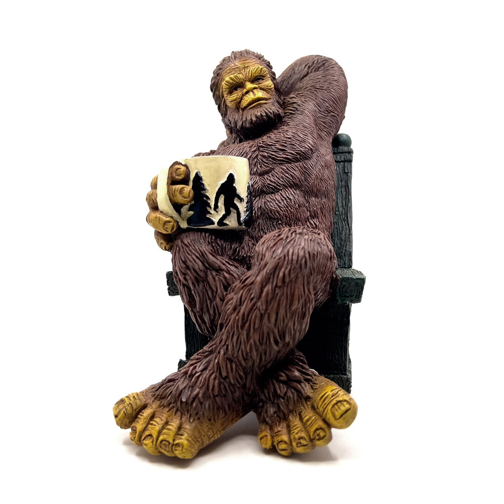Bella Haus Bigfoot front view showing whimsical coffee pose and durable design