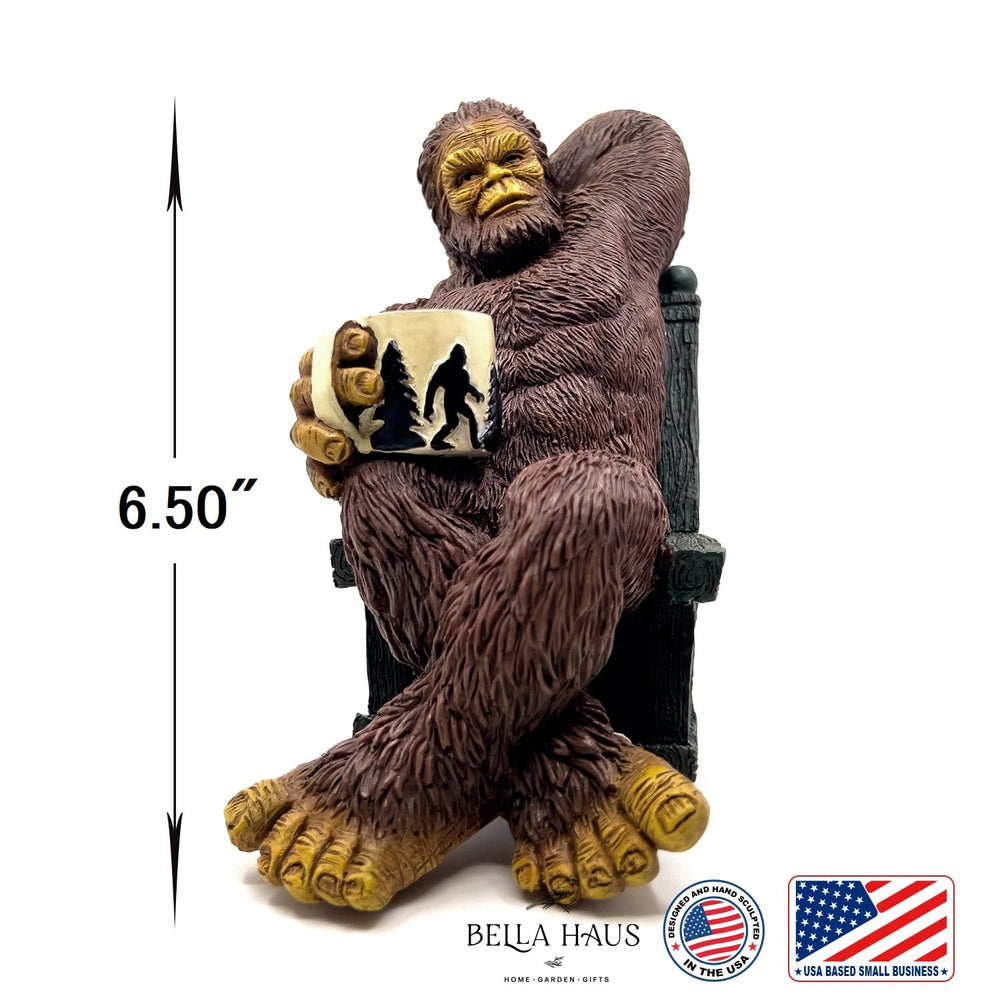Bella Haus Bigfoot on porch with planters adding rustic cabin-style curb appeal