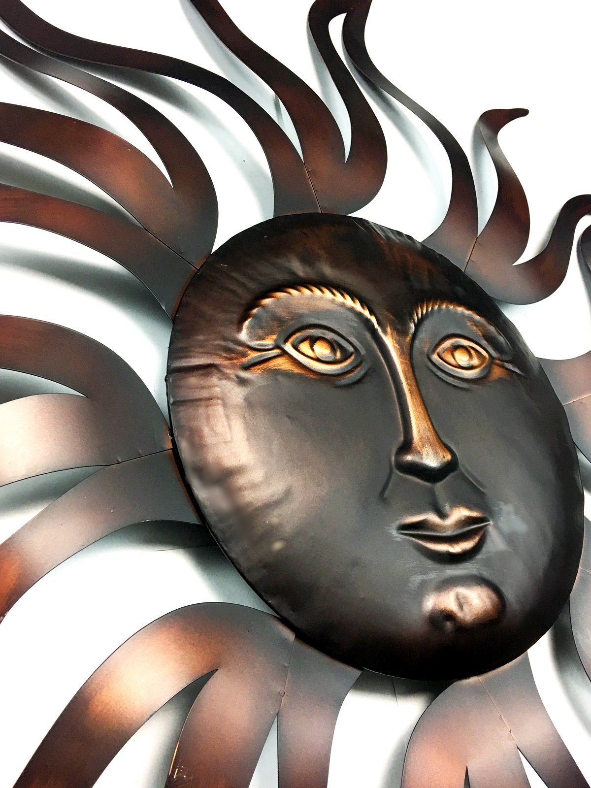 Bellaa texture detail focusing on handcrafted metal marks for authentic character
