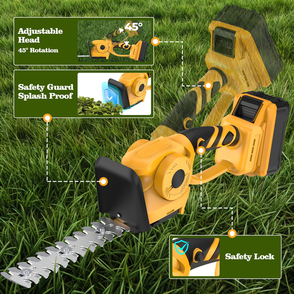 bellaDimora adjustable 45 degree head reaching angled hedge for easier cuts
