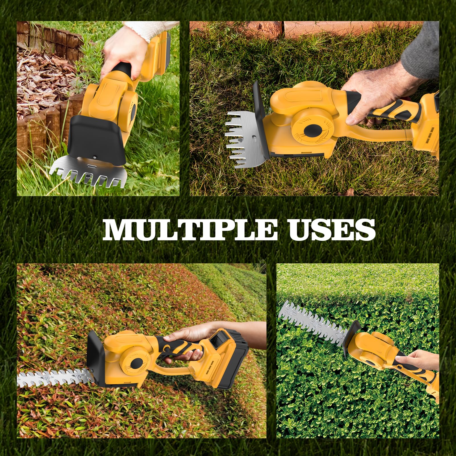 bellaDimora trimmer in garden use for quick tidy-ups and hedge shaping
