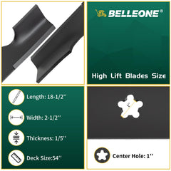 Belleone close-up of cutting edge highlighting sharper, cleaner cuts