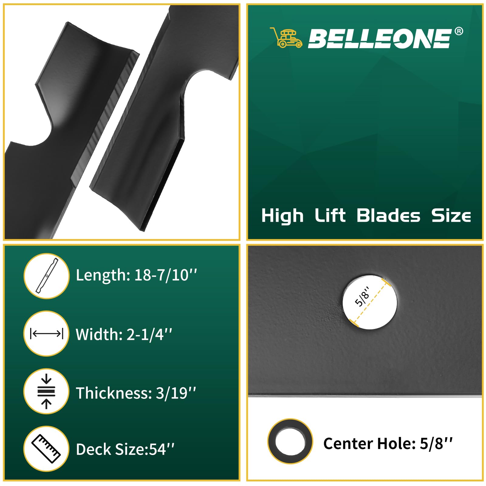 Belleone close-up of cutting edge showing sharpness for cleaner cuts