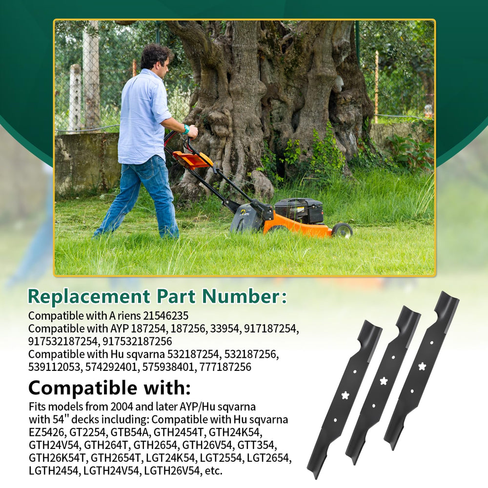 Belleone blades installed on mower deck improving lawn cut quality