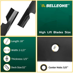 Belleone close-up of high-lift notched edge highlighting improved airflow benefit