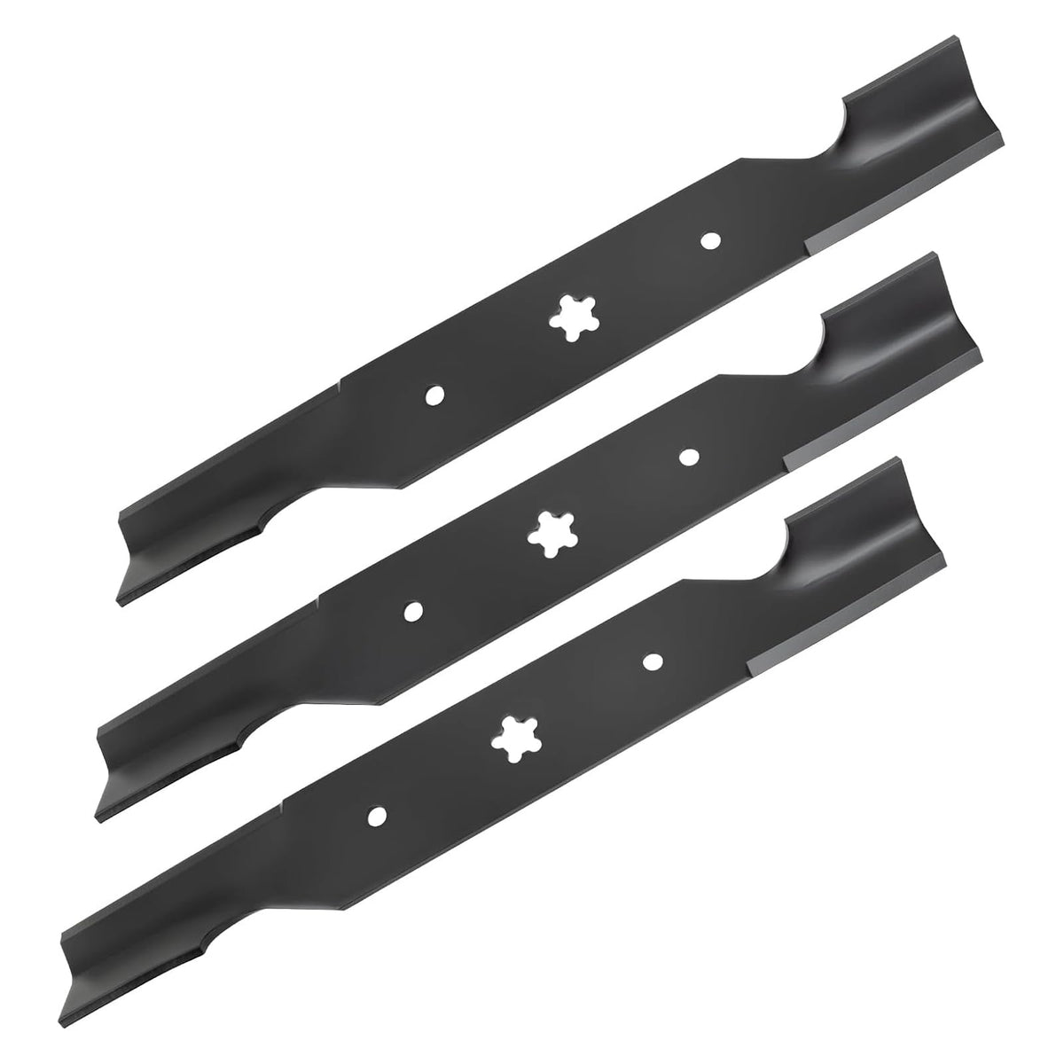 Belleone front view of three-pack blades showing fit and finish benefit