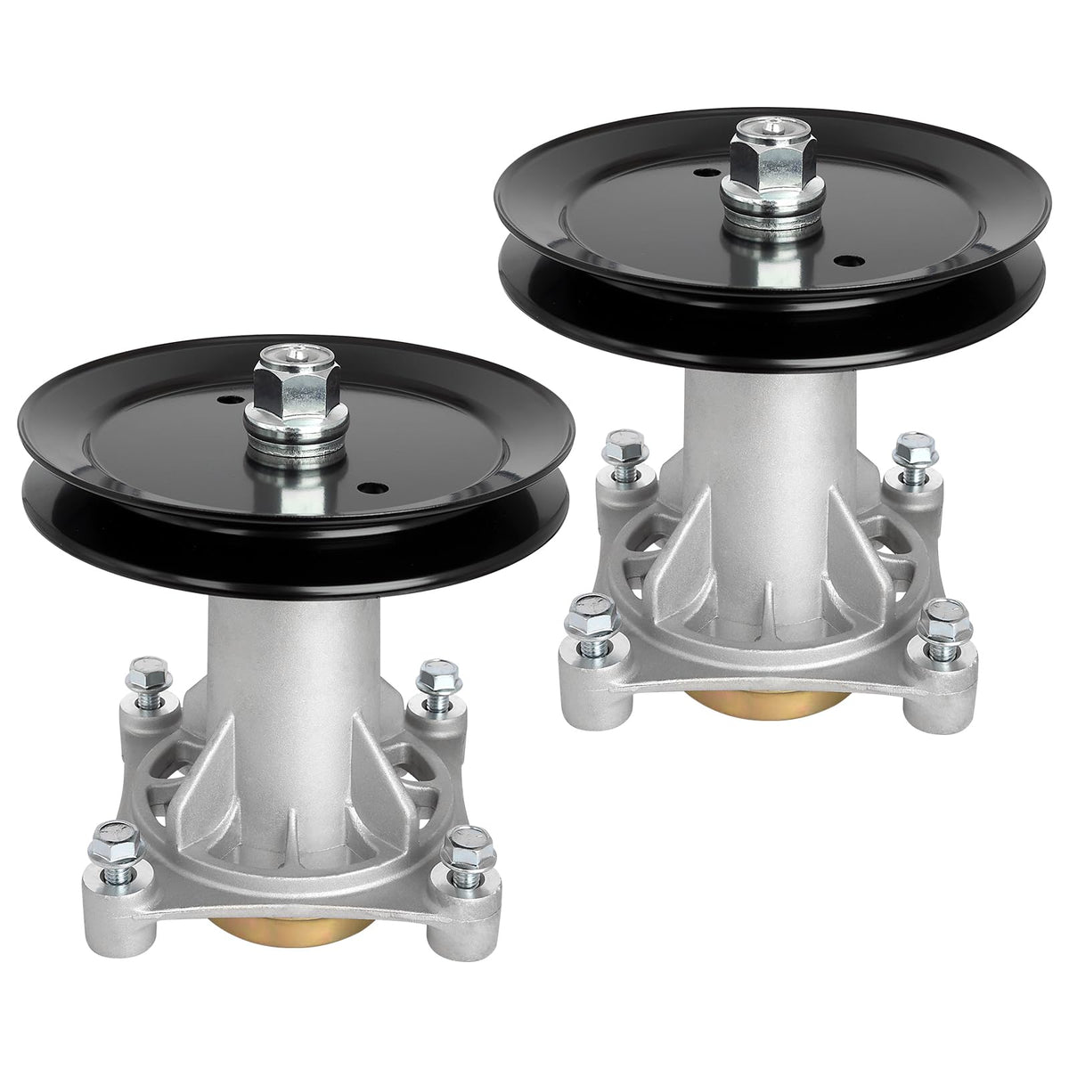 Belleone front view of spindle assembly showing fit and sturdy housing for reliable replacement