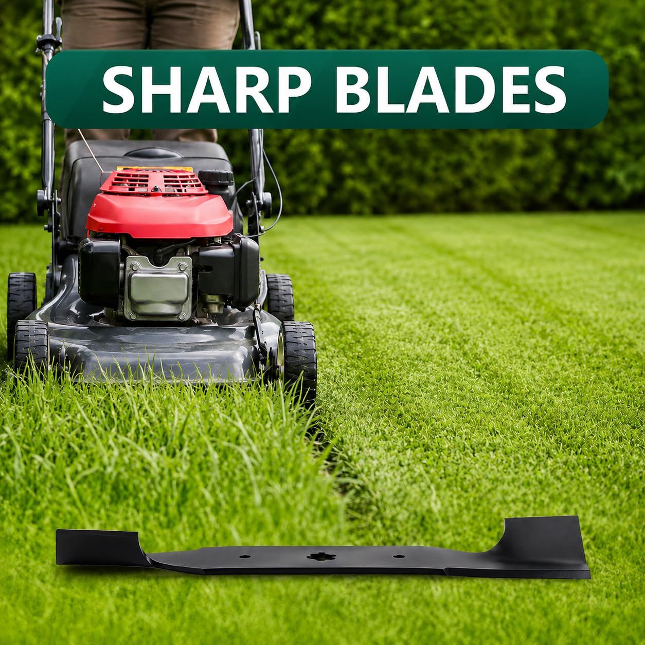 Belleone three blades laid out demonstrating balanced deck replacement