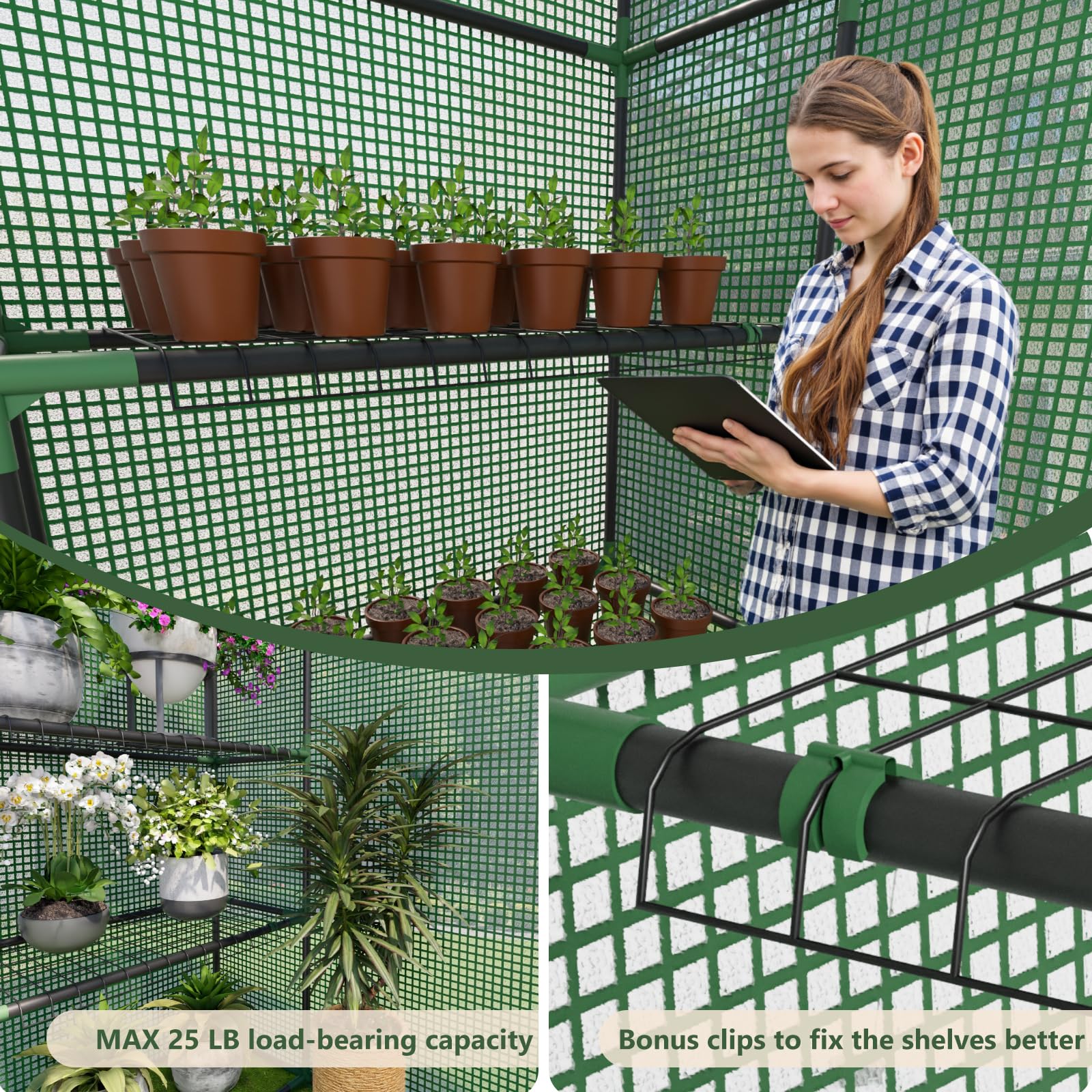Benass greenhouse in garden lifestyle creating extra growing space outdoors