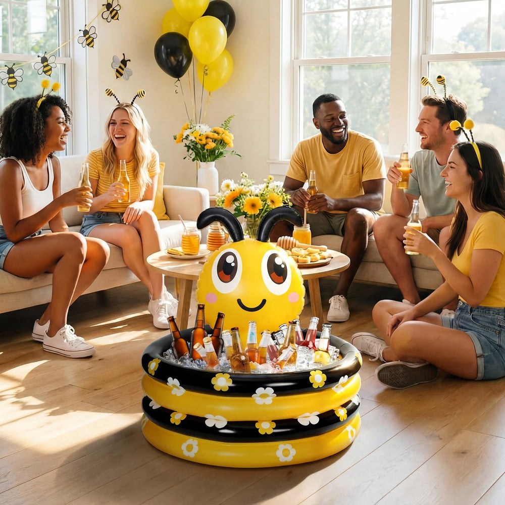 Bencailor bee cooler at backyard party keeping drinks chilled