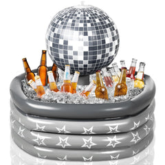 Bencailor disco ball front view showing festive design and easy serving