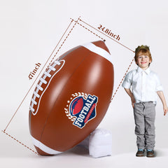 Bencailor inflatable football mounted on white tee for stable display
