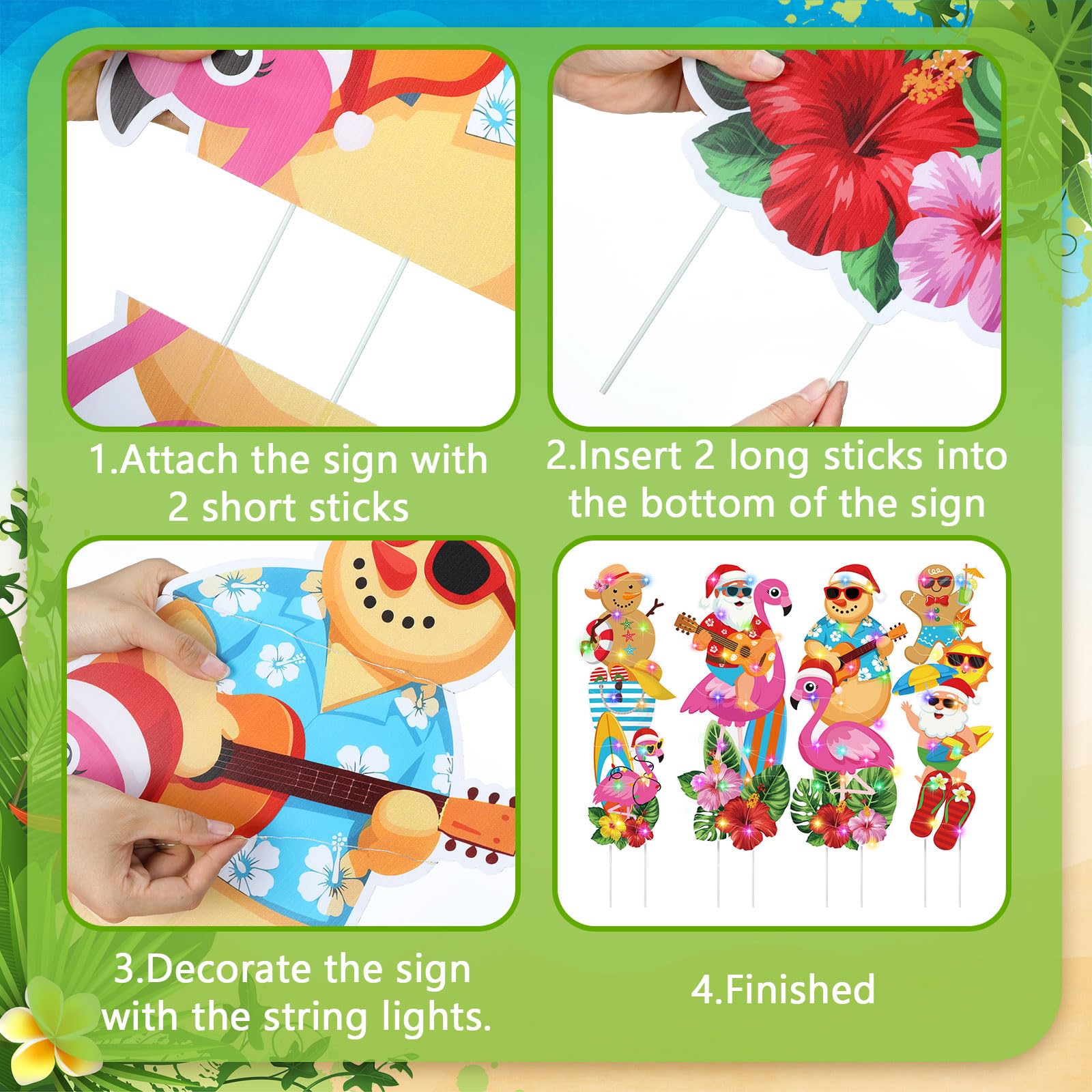 Bencailor gingerbread and hibiscus close-up showcasing print clarity and weather resistance