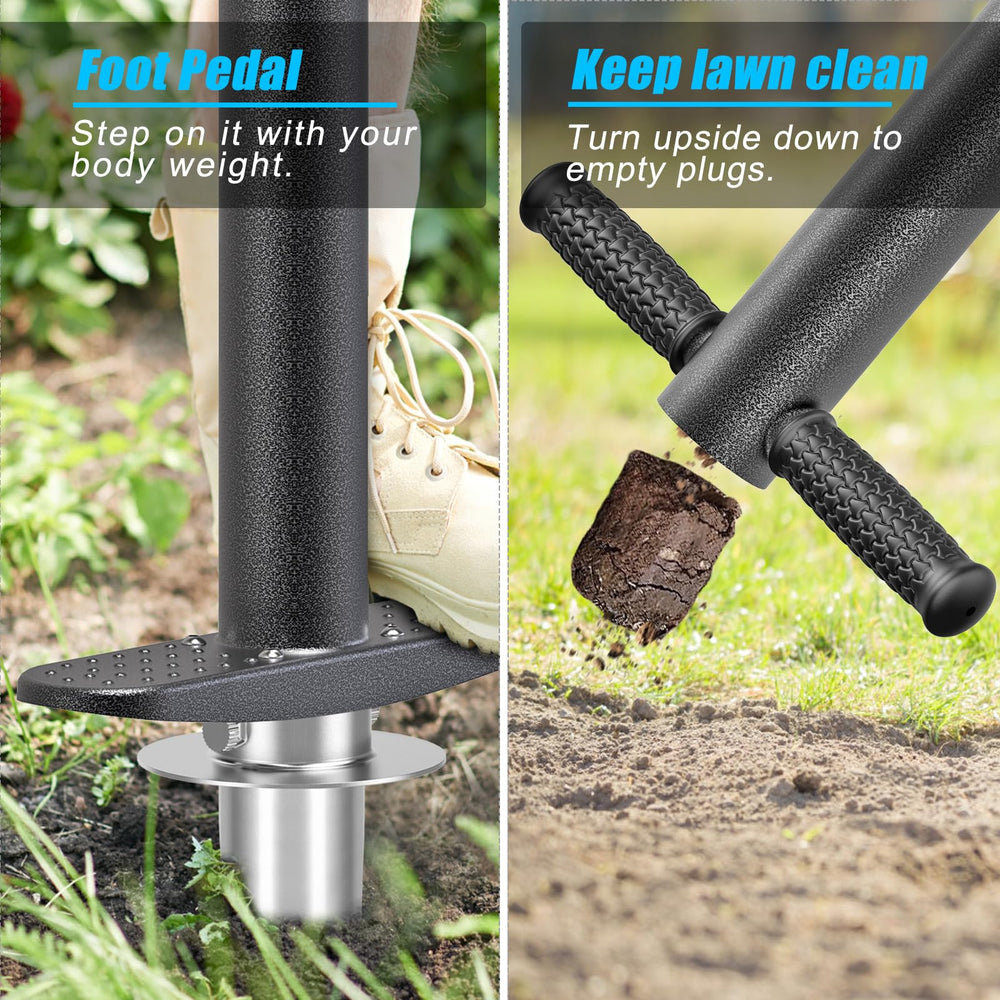 BeneLabel soil chamber emptying action displaying clean plug removal convenience